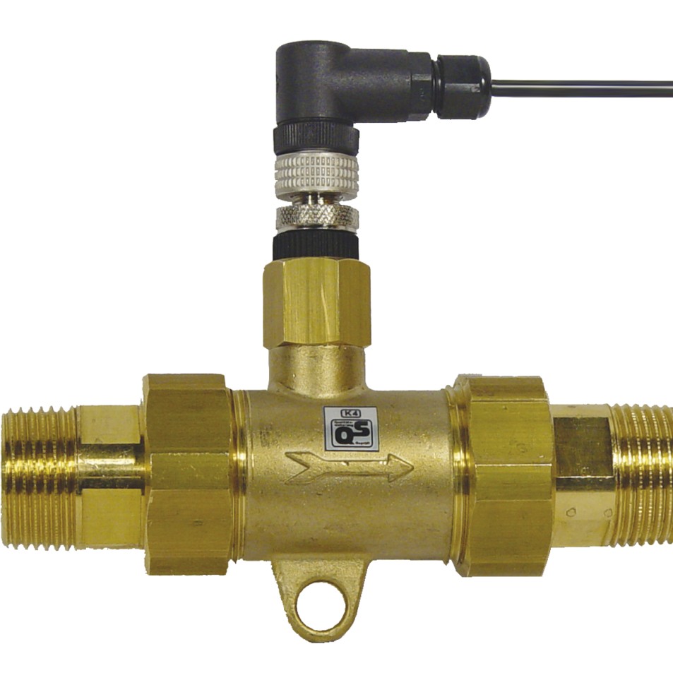 Axial turbine flowmeter for liquids