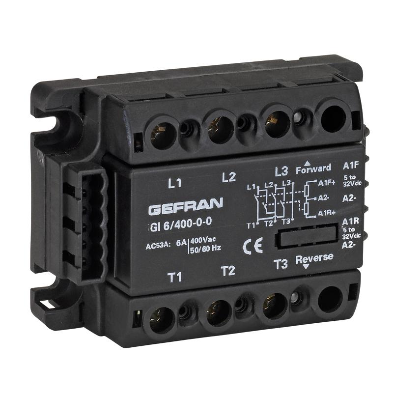 GI - logic input, 3-phase motor-reversing