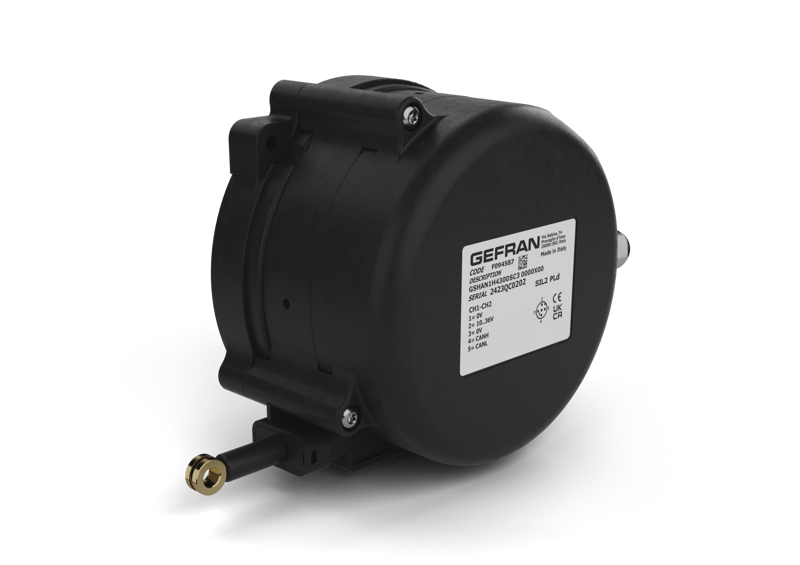 GSH-A 1.8-8.3 m - Draw wire sensor for linear position and inclination angle measurement with range from 1.8 to 8.3 m, available with digital outputs.