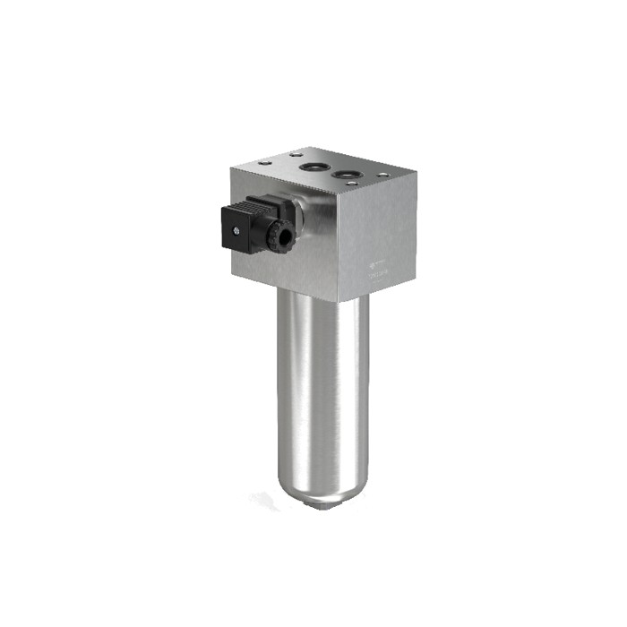 Top plate mounting stainless steel filters