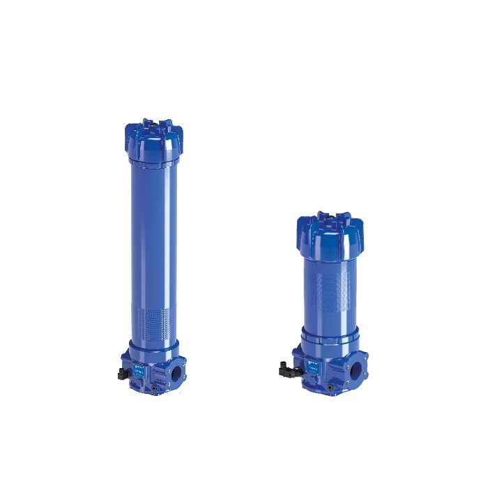 Low-pressure and very high flow rate in-line filters
